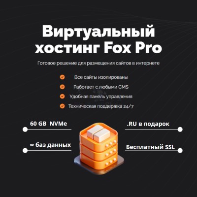 Мощный хостинг Fox Pro быстрый и недорогой - купить в Нурдавлетово